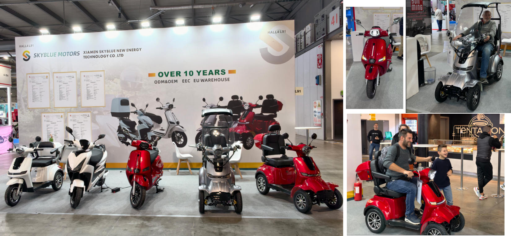 🌟 Lo más destacado de la exitosa participación de Skyblue Motors en EICMA 2025 🛺🛵